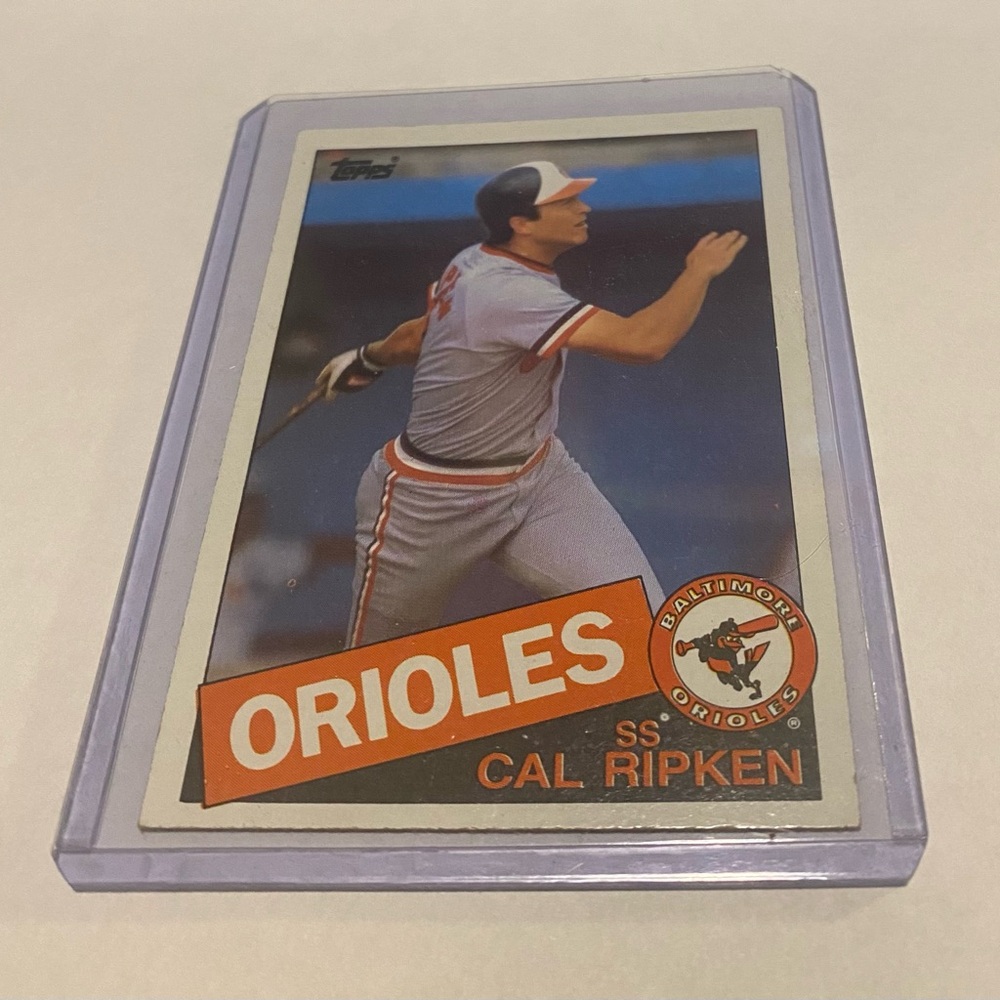 Cal Ripken 1985 Topps Baseball Card Baltimore Orioles Vintage Collectible # 30